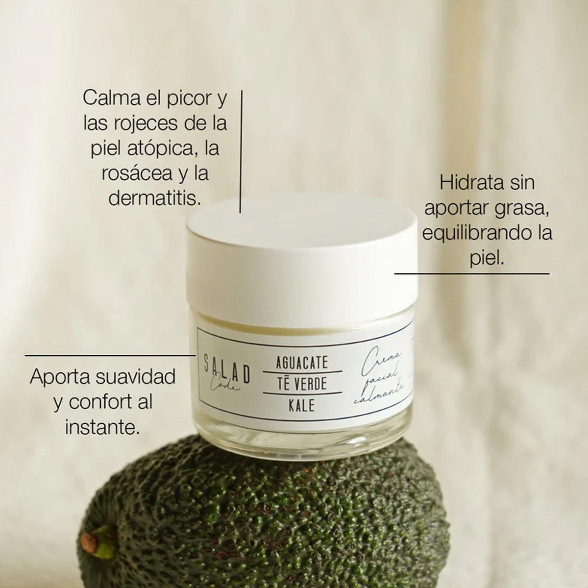 Creme Facial Hidratante e Calmante Salad Code