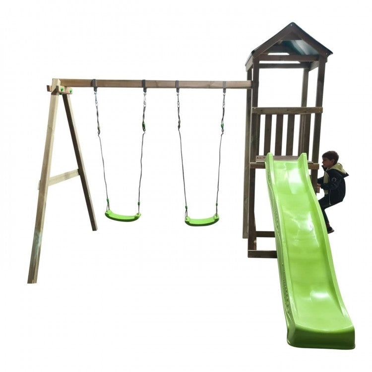 Parque Infantil Masgames Carlit L Techo De Lona Basica Con Columpio Doble._5