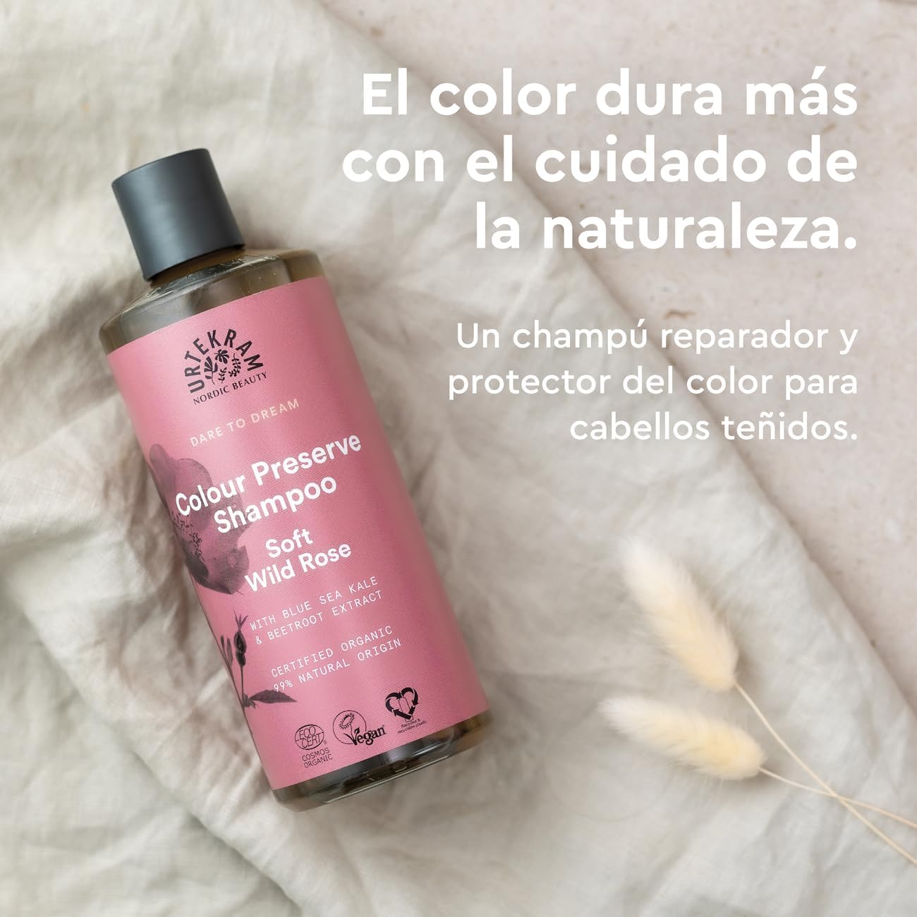 Urtekram Soft Wild Rose Color Shampoo, 500 ml