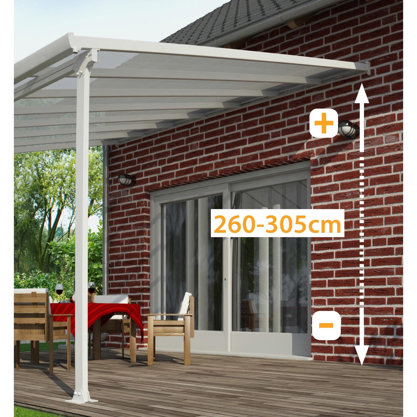Pérgola anexa Feria 425x294 cm