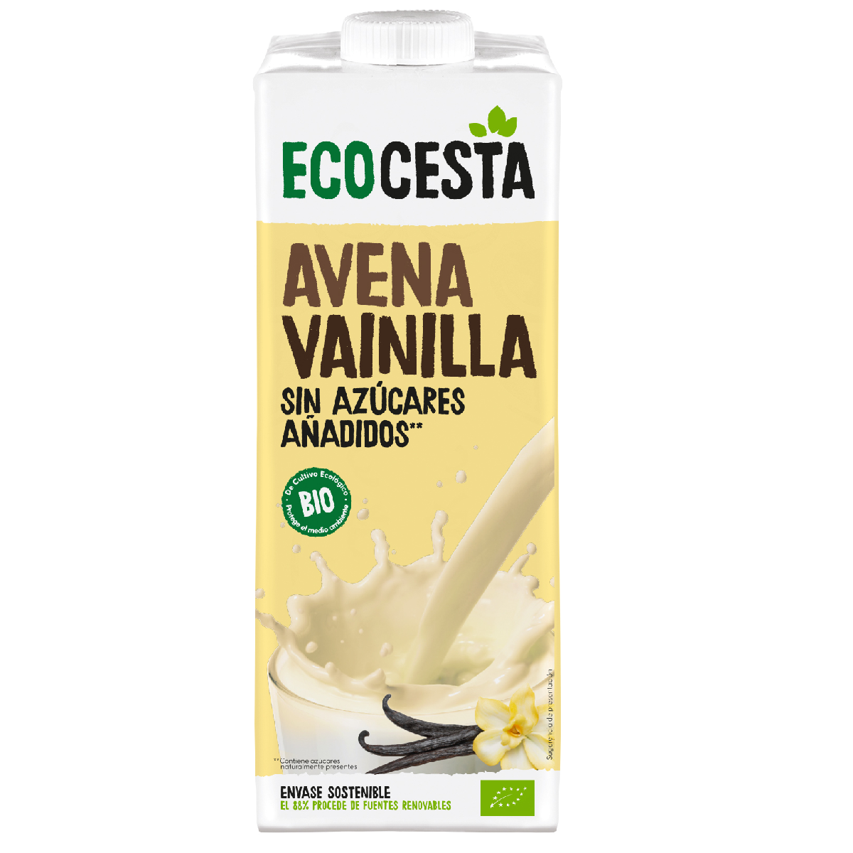 Bebida Vegetal de Aveia e Baunilha Biológica Ecocesta 1L