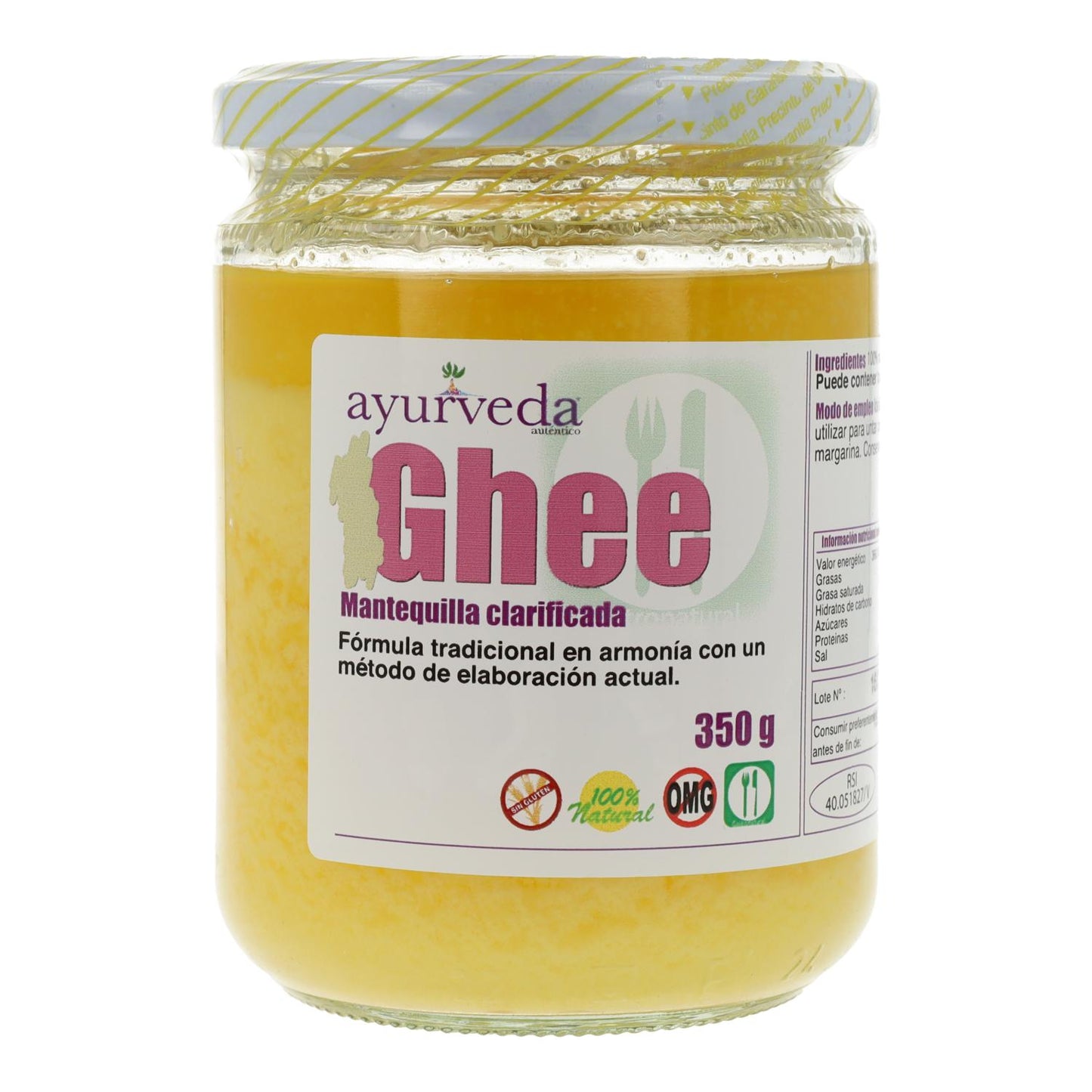Manteiga Ghee Clarificante Ayurveda Dabur 350 gr