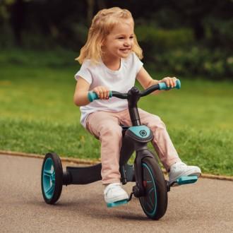 Triciclo descapotável Trike Explorer 2 em 1 turquesa