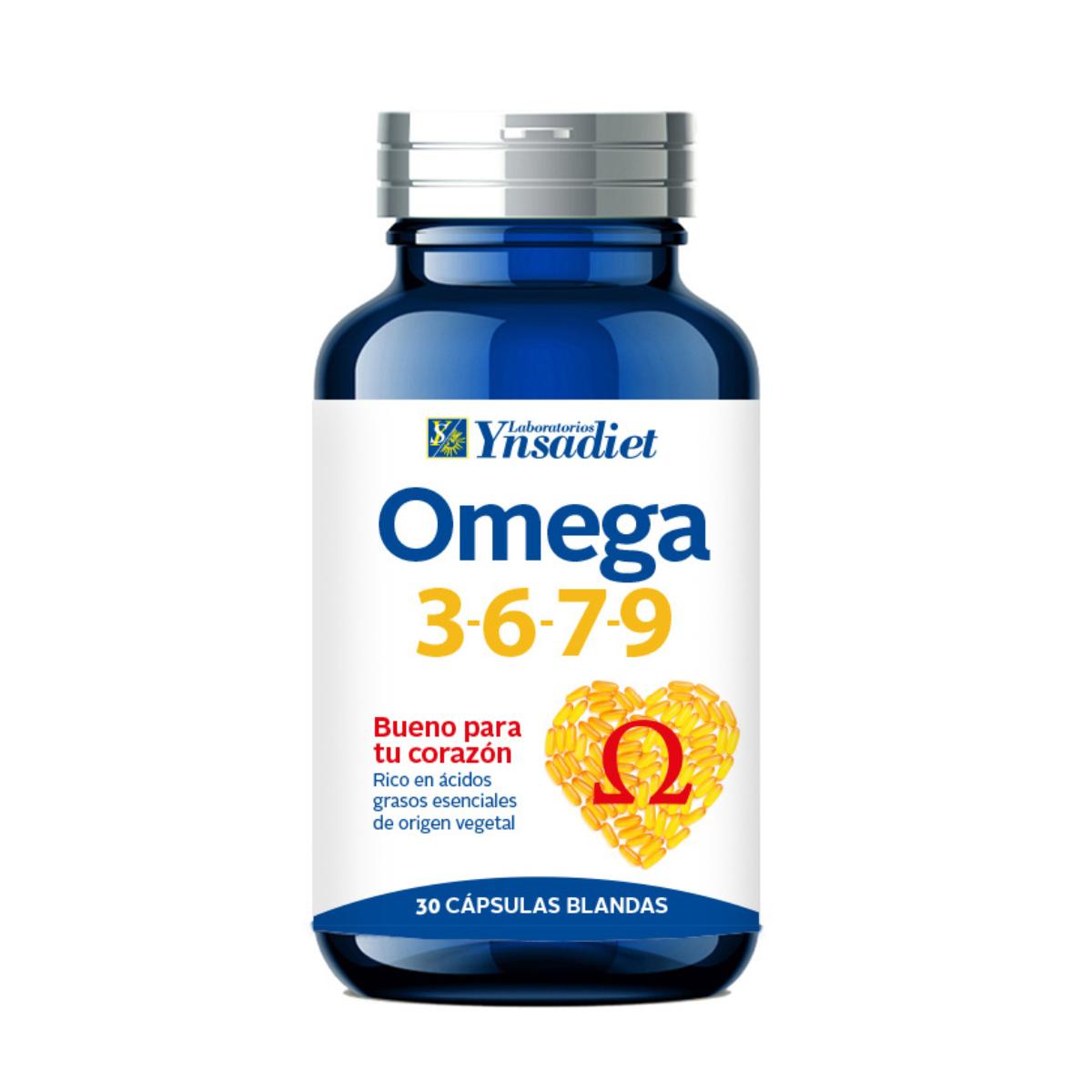 Pérolas de ómega 3-6-7-9 1400 mg Ynsadiet 30 cápsulas