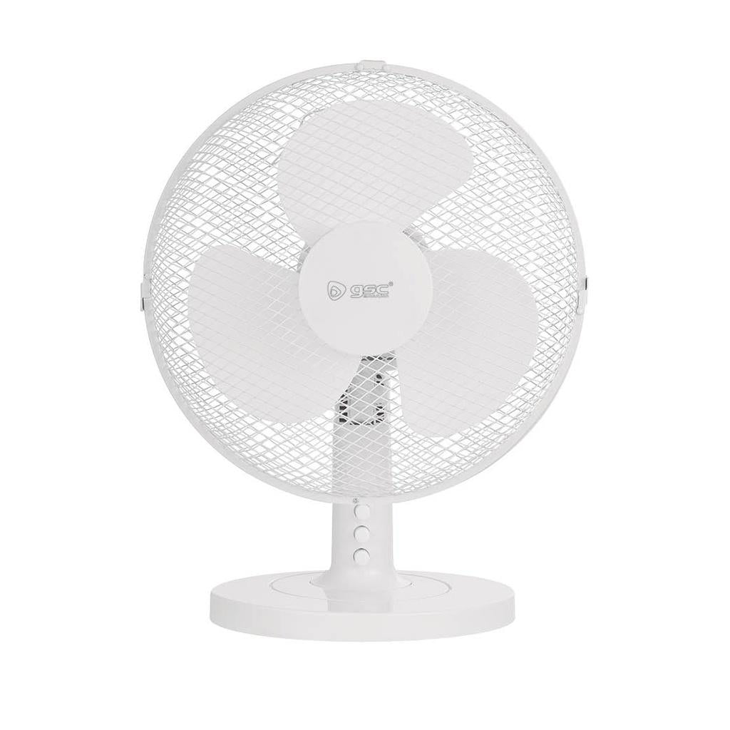 Ventilador de mesa branco de 41 cm e 45 W