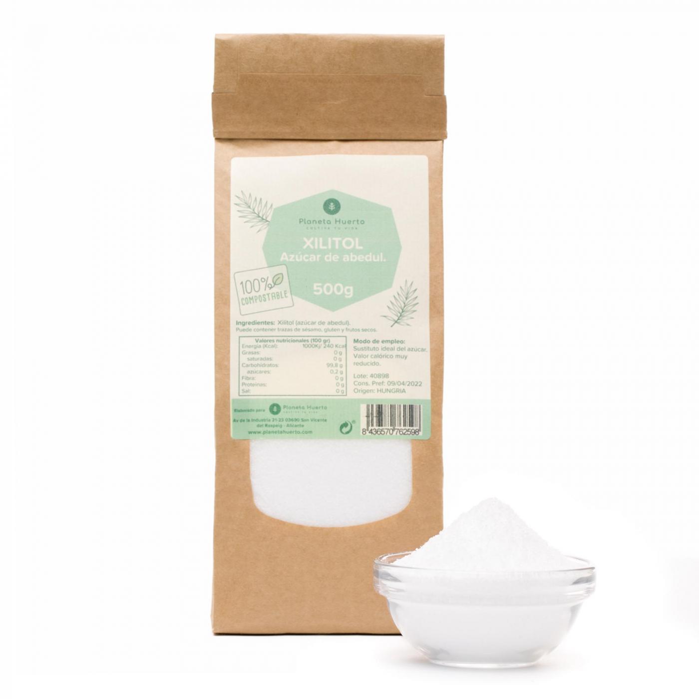 Açúcar de Bétula Xilitol Planeta Huerto 500 g
