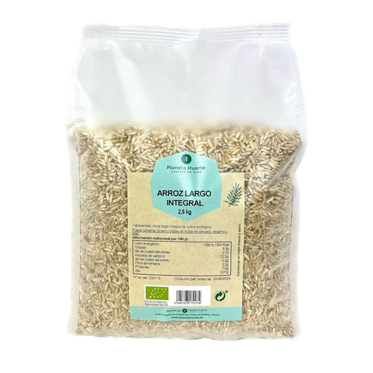 Arroz Integral de Grão Longo ECO Planeta Huerto 2,5 kg