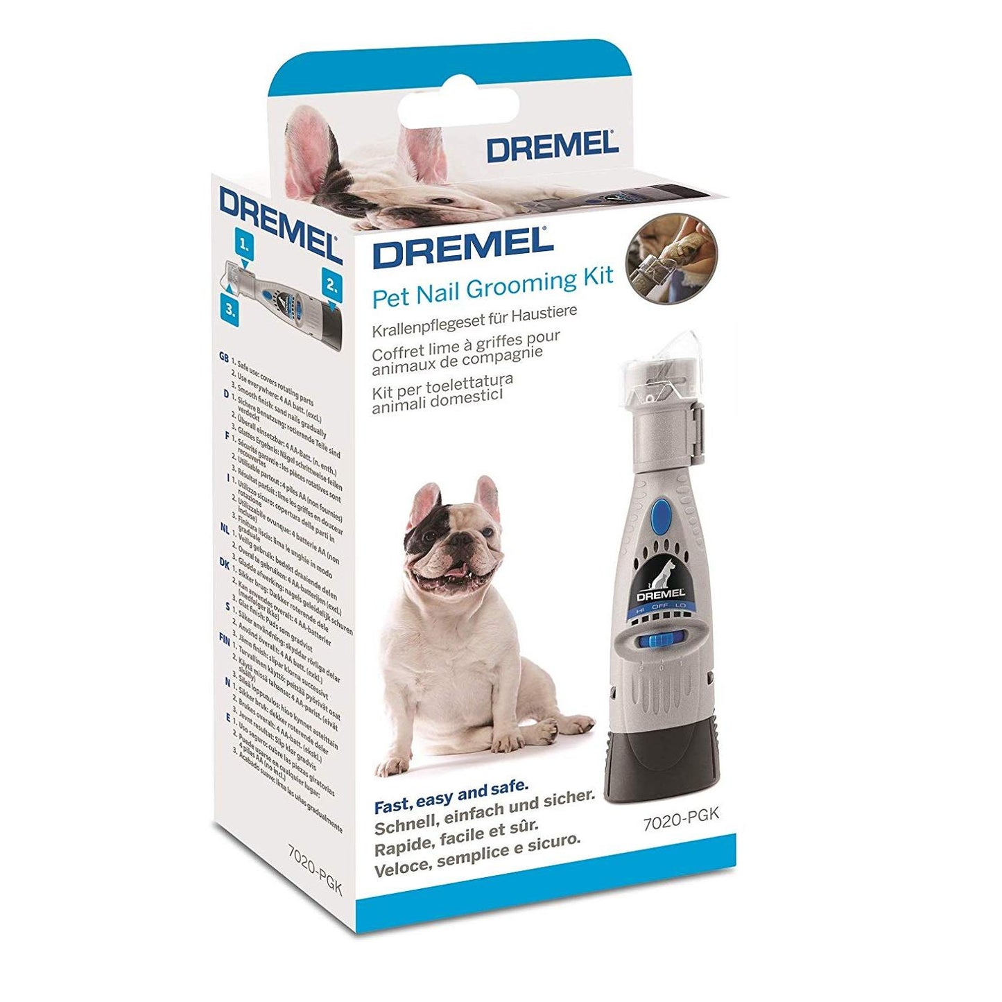 Kit de limpeza de unhas para animais de estimação Dremel 7020-PGK