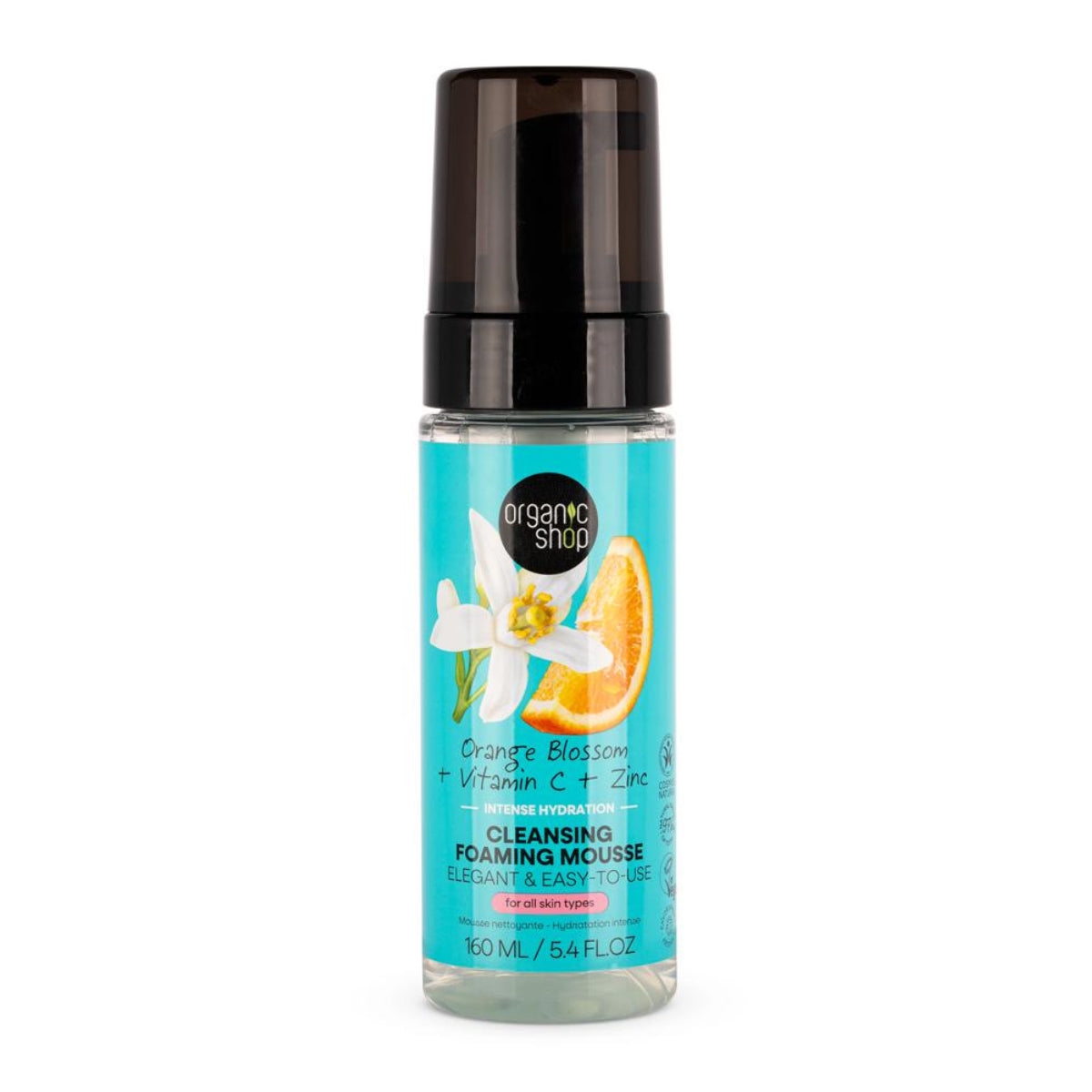 Espuma de Limpeza Hidratação Intensa Organic Shop 160ml