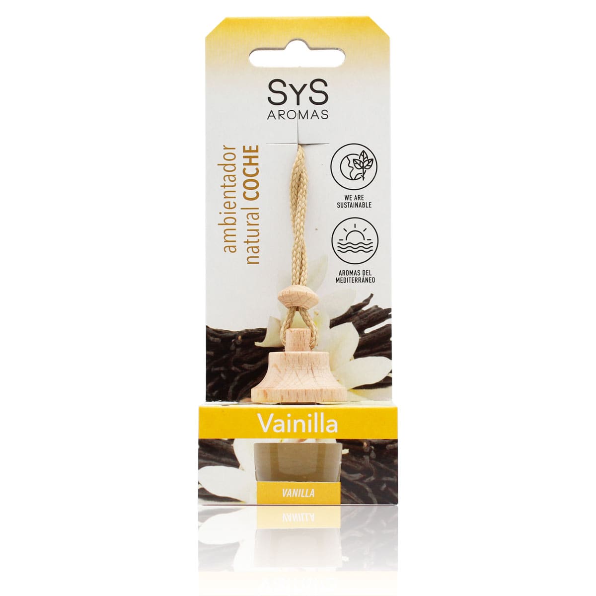 Ambientador Coche Vainilla Sys Aromas Style 7 Ml | Aroma Dulce Y Cálido | Frescor Duradero | Ambiente Confort_0