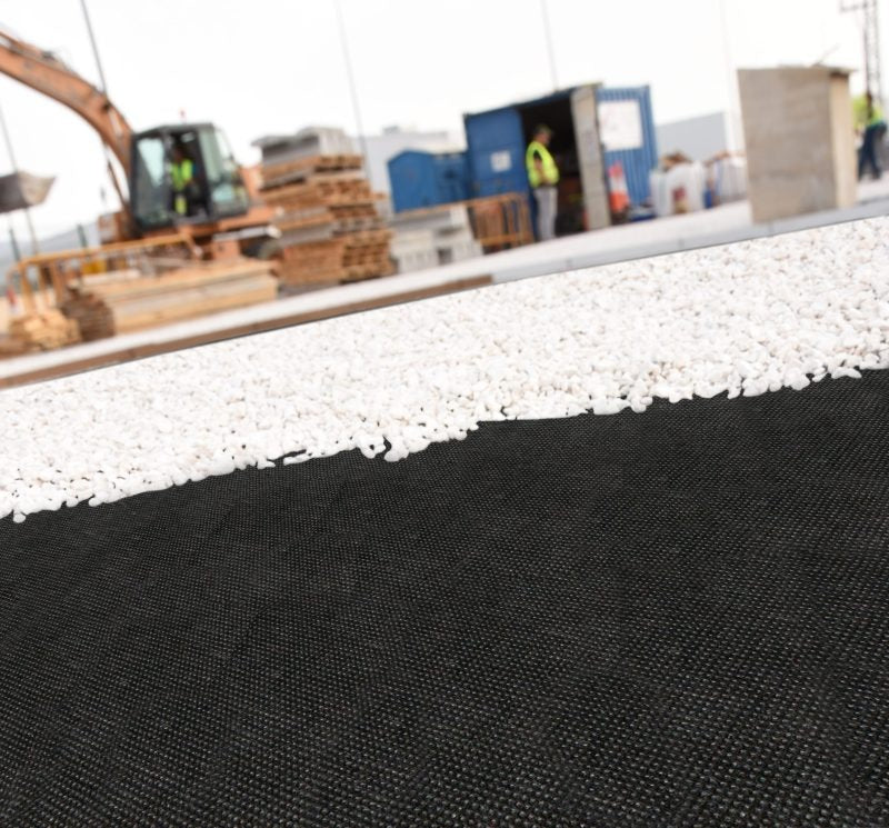 Rede geotêxtil anti-ervas daninhas Faura 1,25 x 10 m 100 g/m² preta