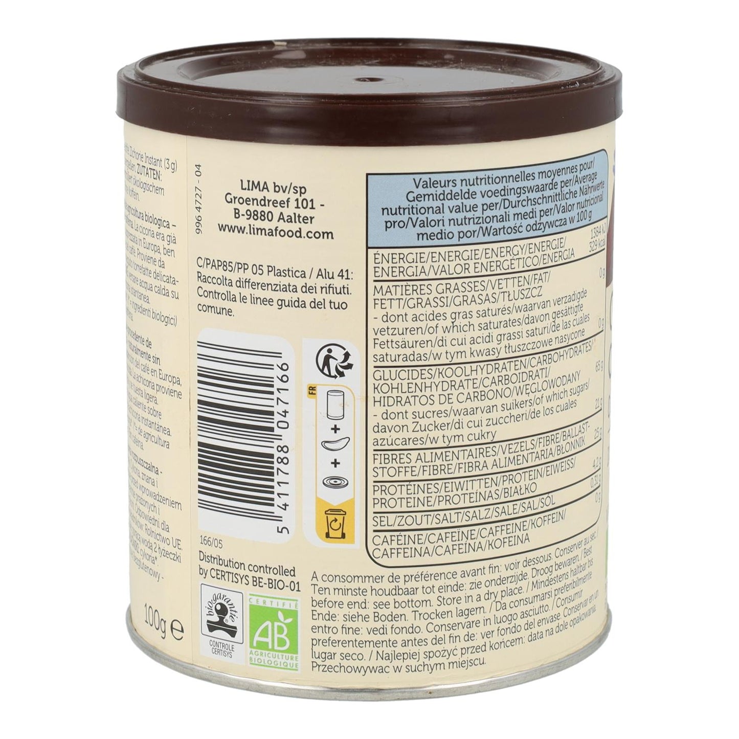 Chicória Instantânea Orgânica Lima 100 g