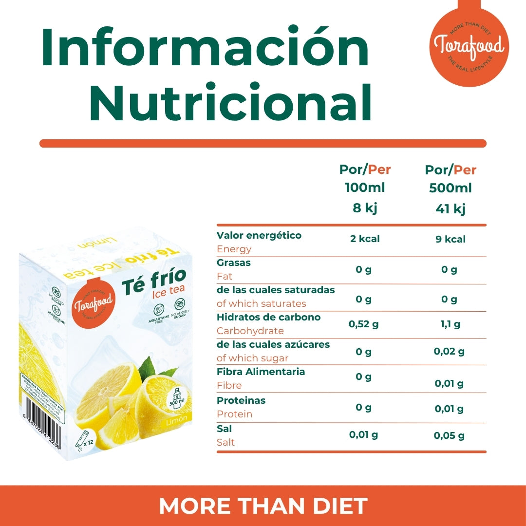 Te Frio Limón En Polvo - 12 Sobres De 3 Gramos Torafood_4