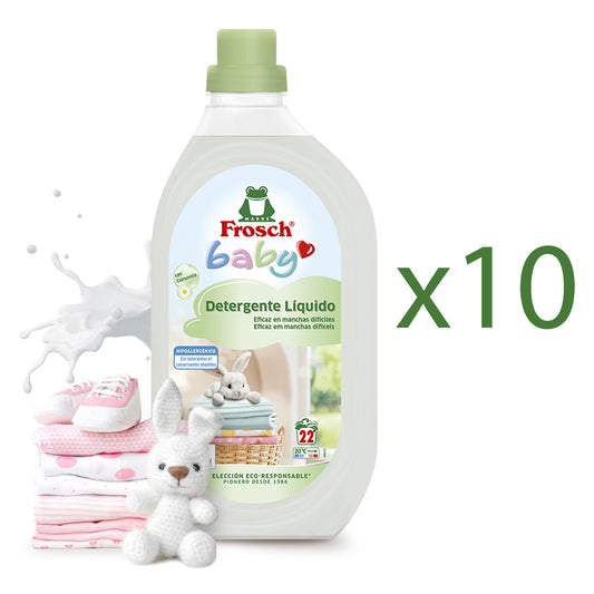 Embalagem 10x Detergente para bebé Frosch 1500 ml