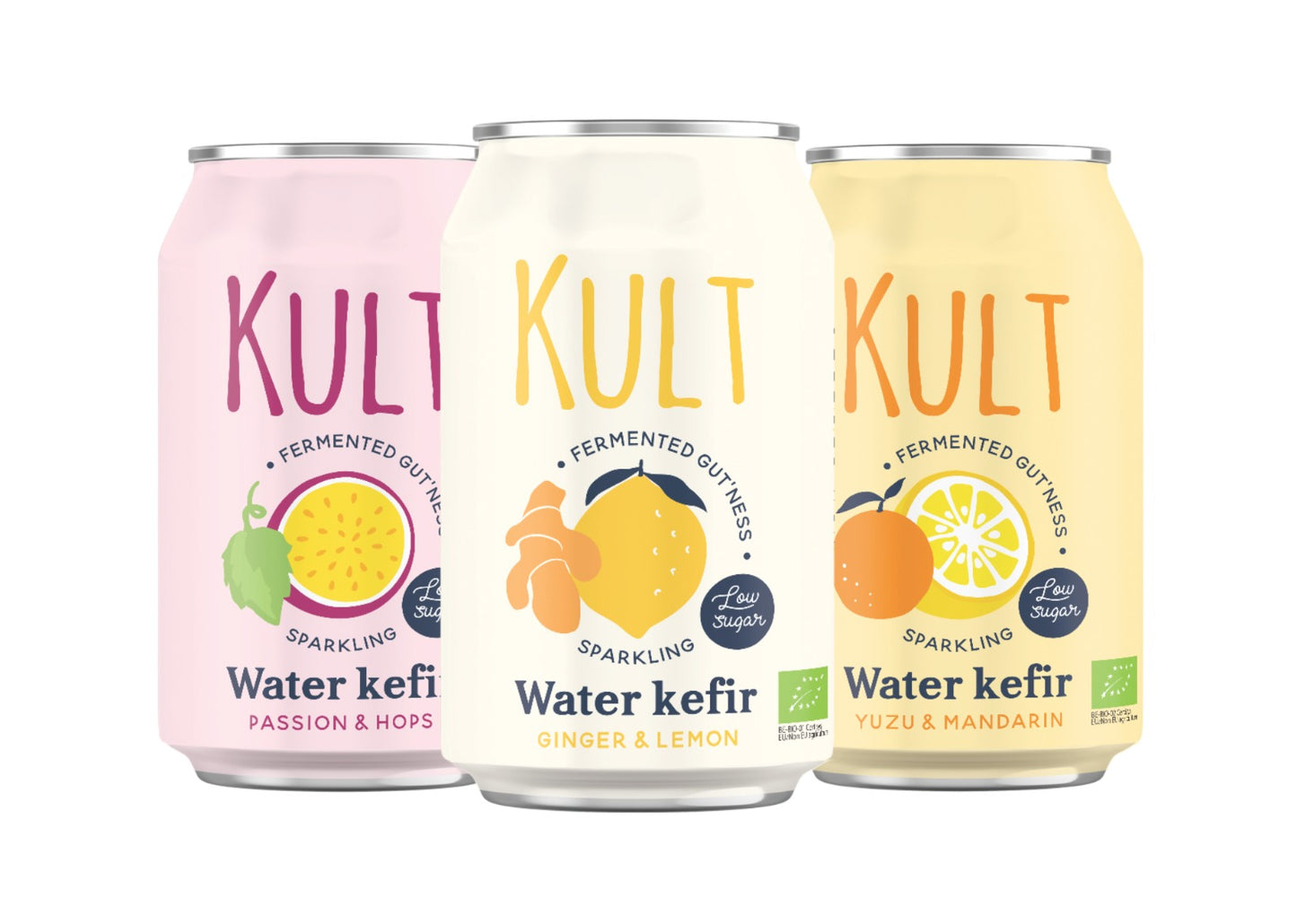 KULT Água Kefir Gengibre Limão 330 ml