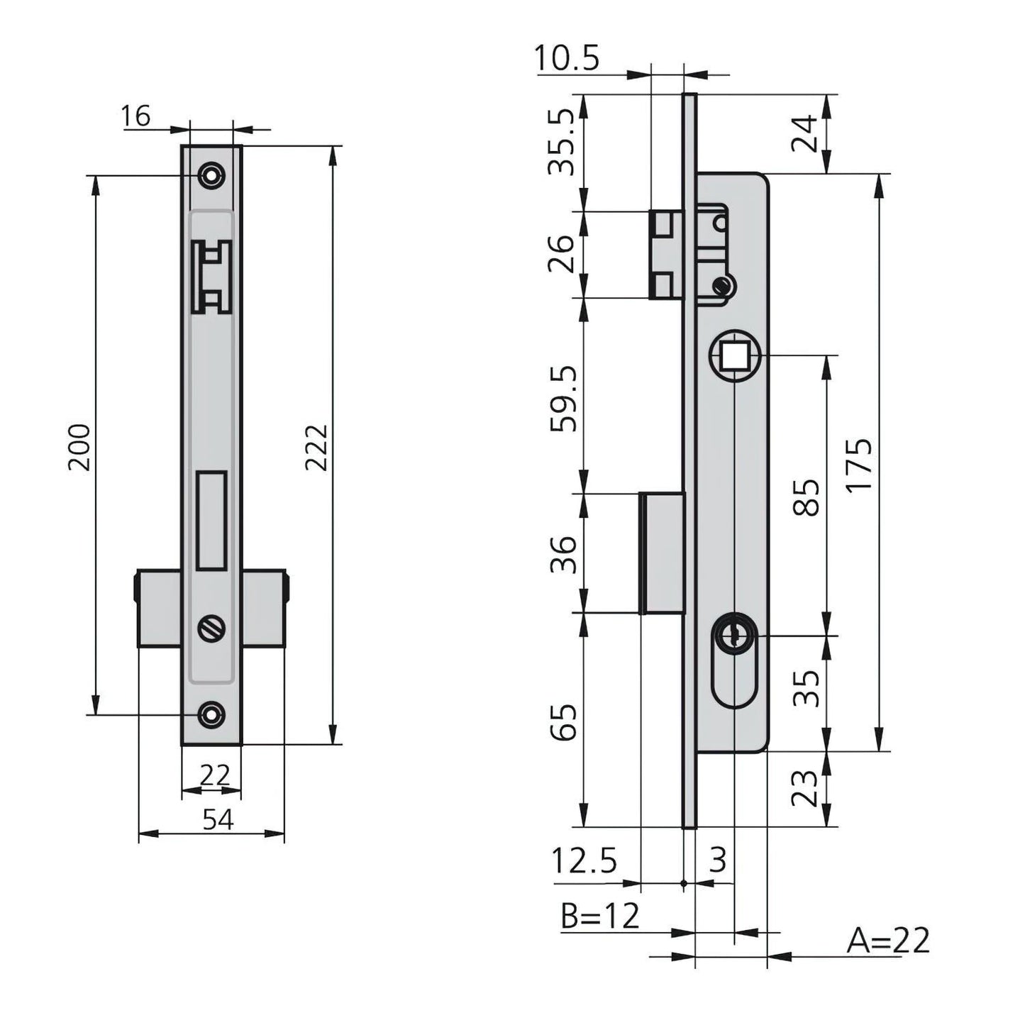 Cerradura Cvl 1963/5     Carpintería Metálica