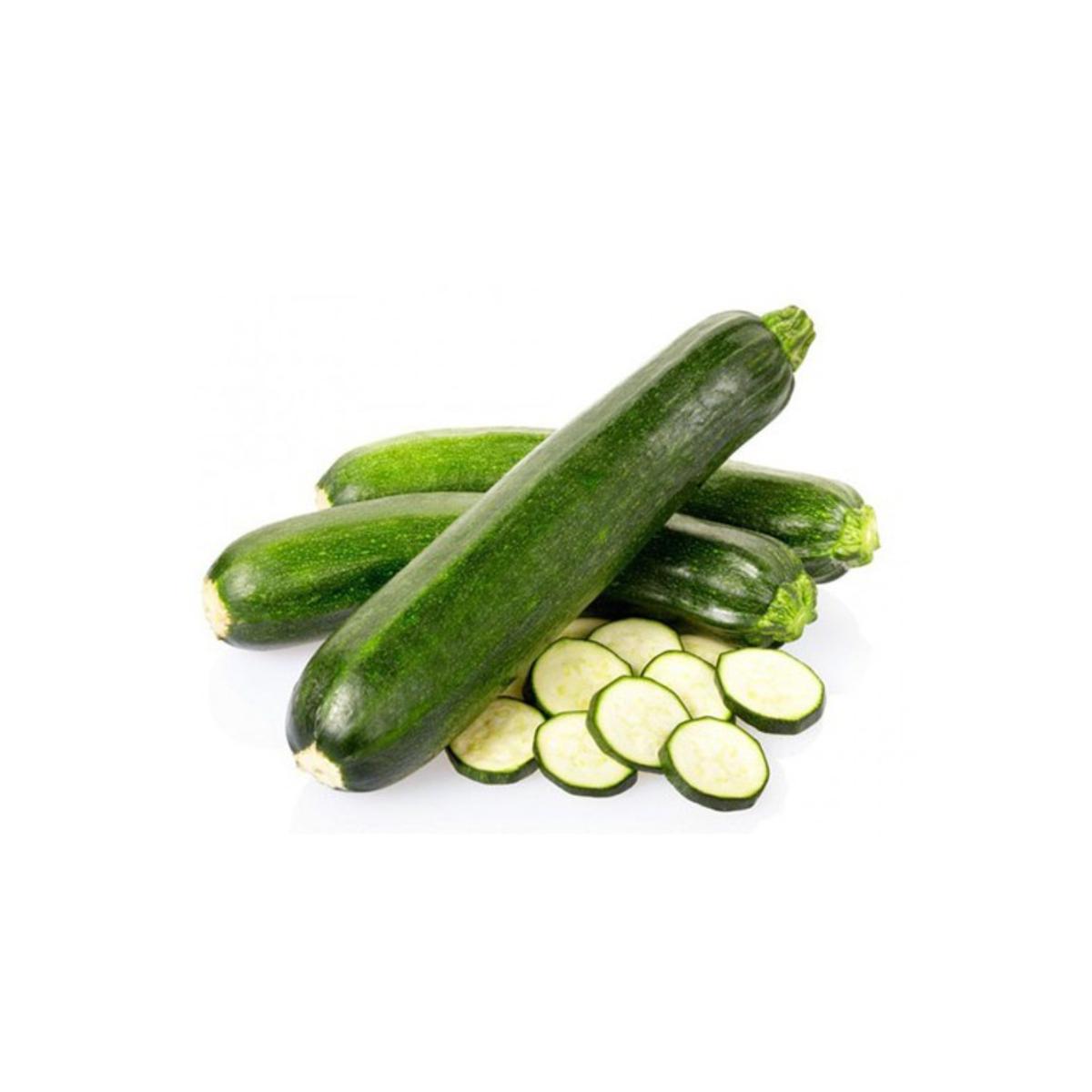 Muda de curgete verde em vaso de 11 cm