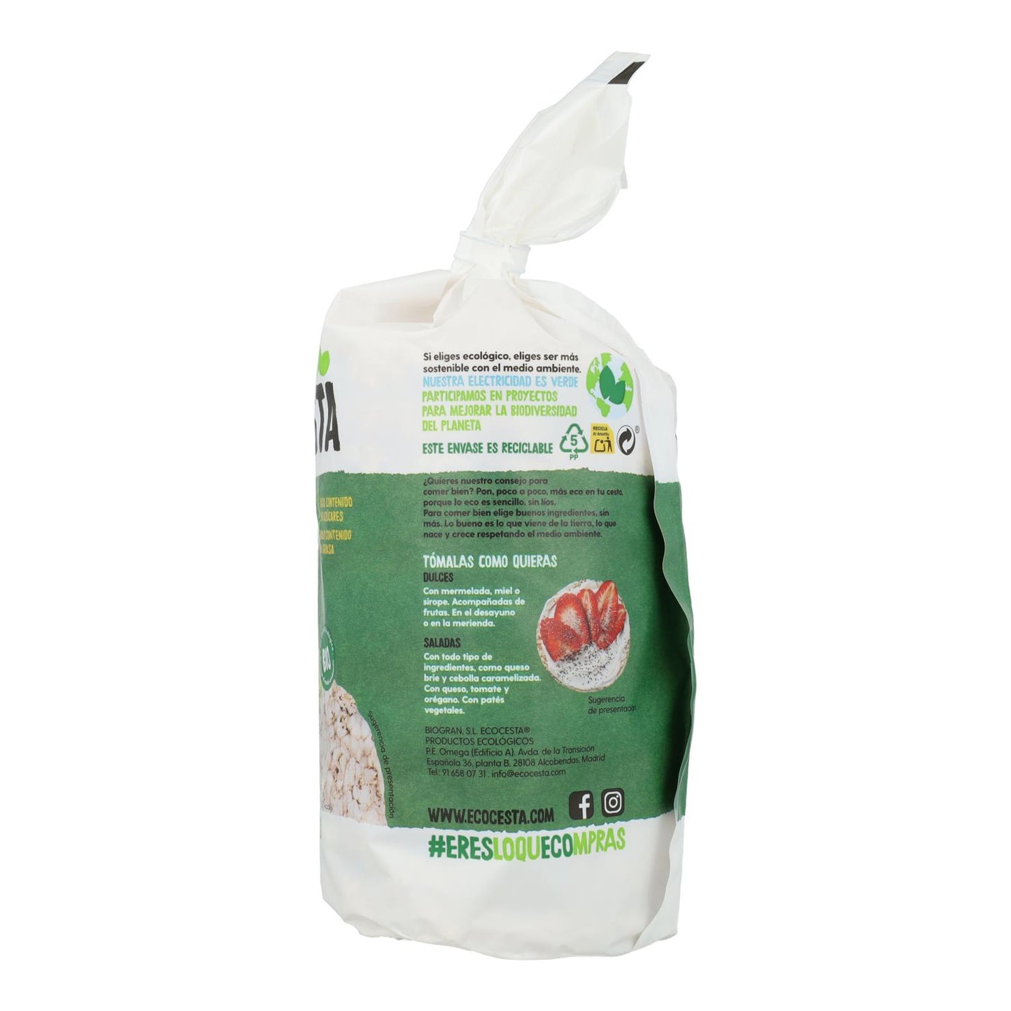 Bolinhos de arroz e trigo sarraceno biológicos Disney Ecocesta 115g