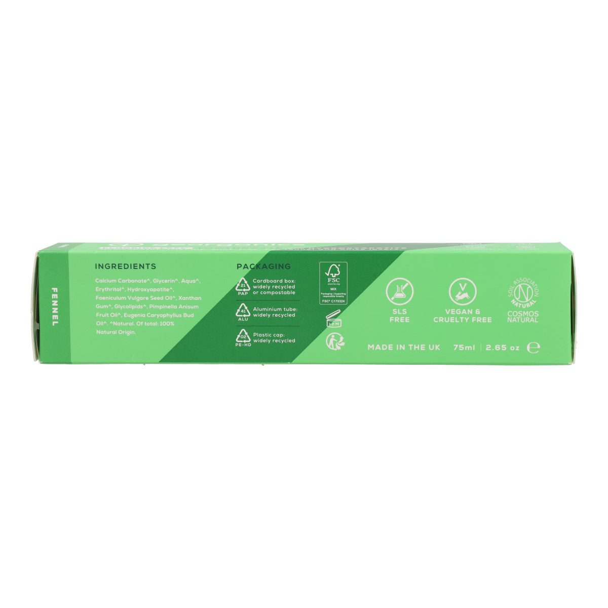 Pasta de dientes Hinojo Georganics 75 ml