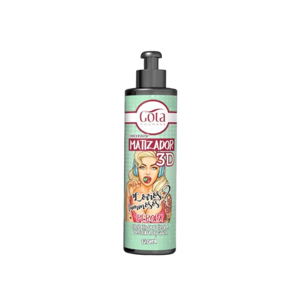 Gota Dourada Acondicionador Matizador 3d Pérola 120ml_0
