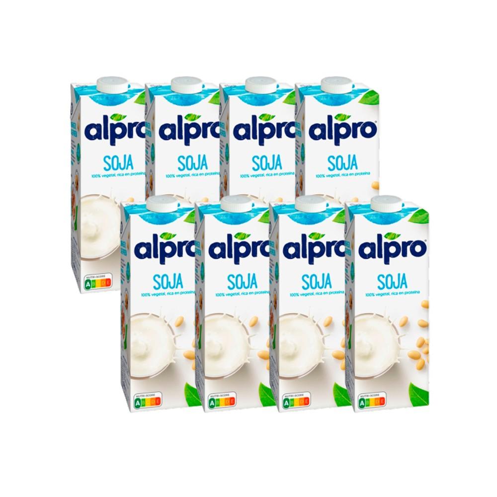 Pack de 8 Bebidas de Soja Alpro 1 Litro