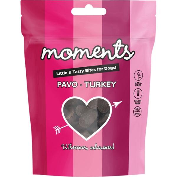 Moments Dog Porções de Peru 60g Snacks para Cães