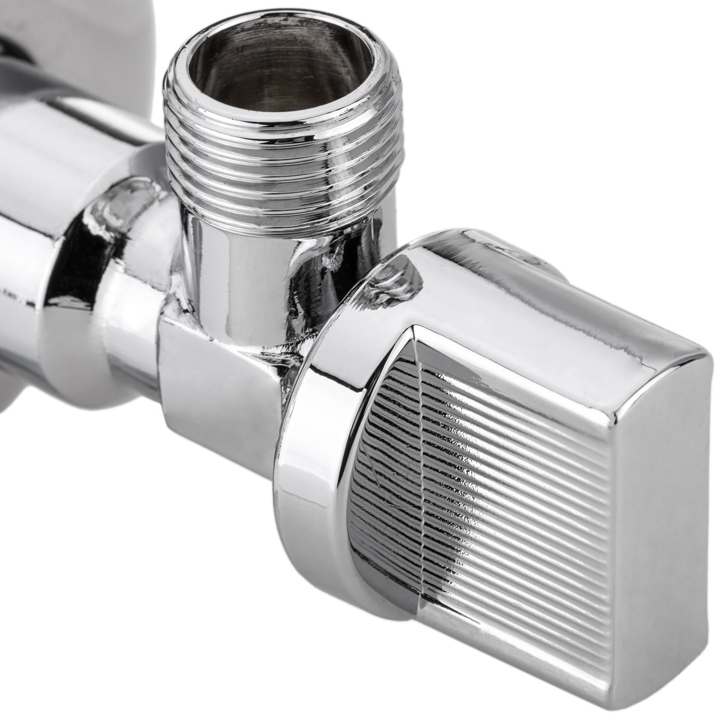 Llave De Paso Cisterna En Escuadra 1/2 - 3/8 Cromado_4