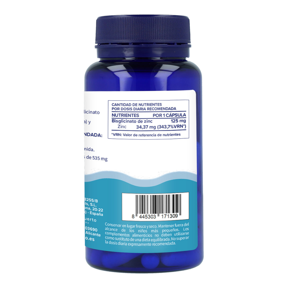 Bisglicinato de Zinco Planeta Huerto 60 Cápsulas
