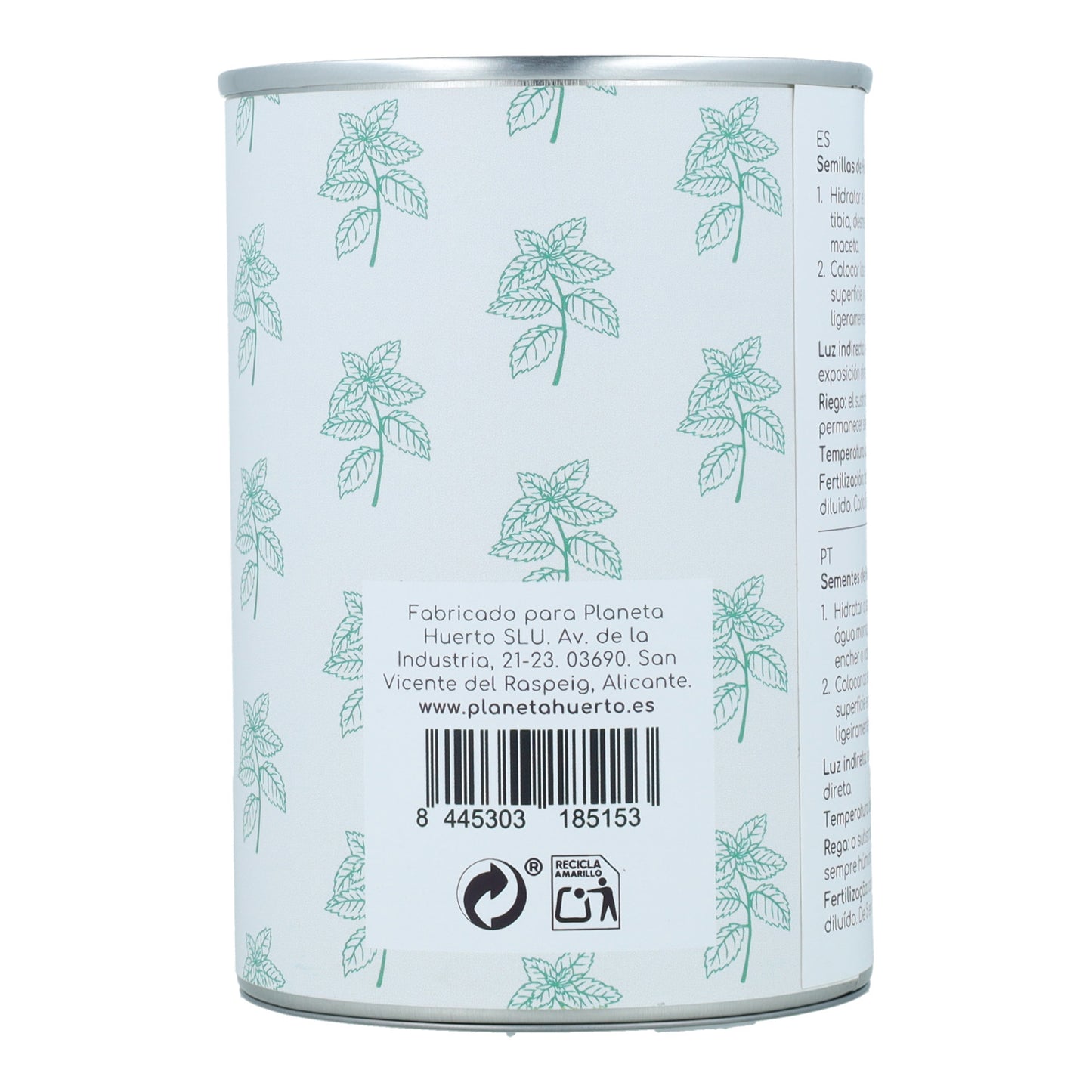 Kit de cultivo aromático de hortelã-pimenta Planeta Huerto