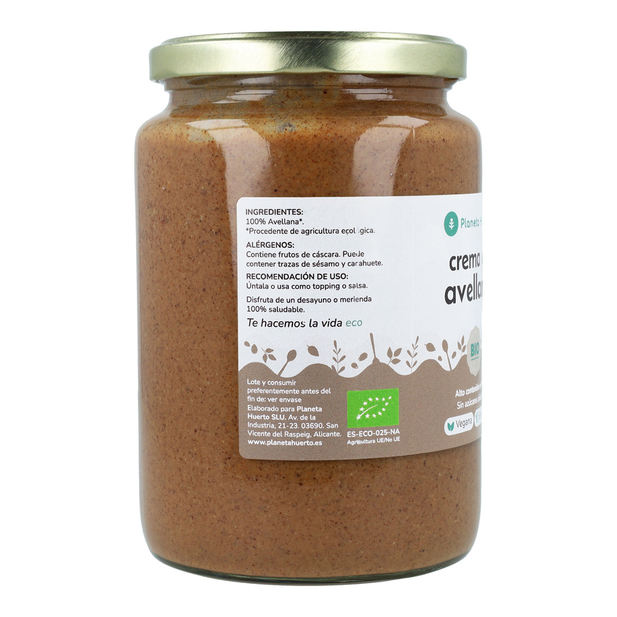 Creme de Avelã Biológico Planeta Huerto 700g