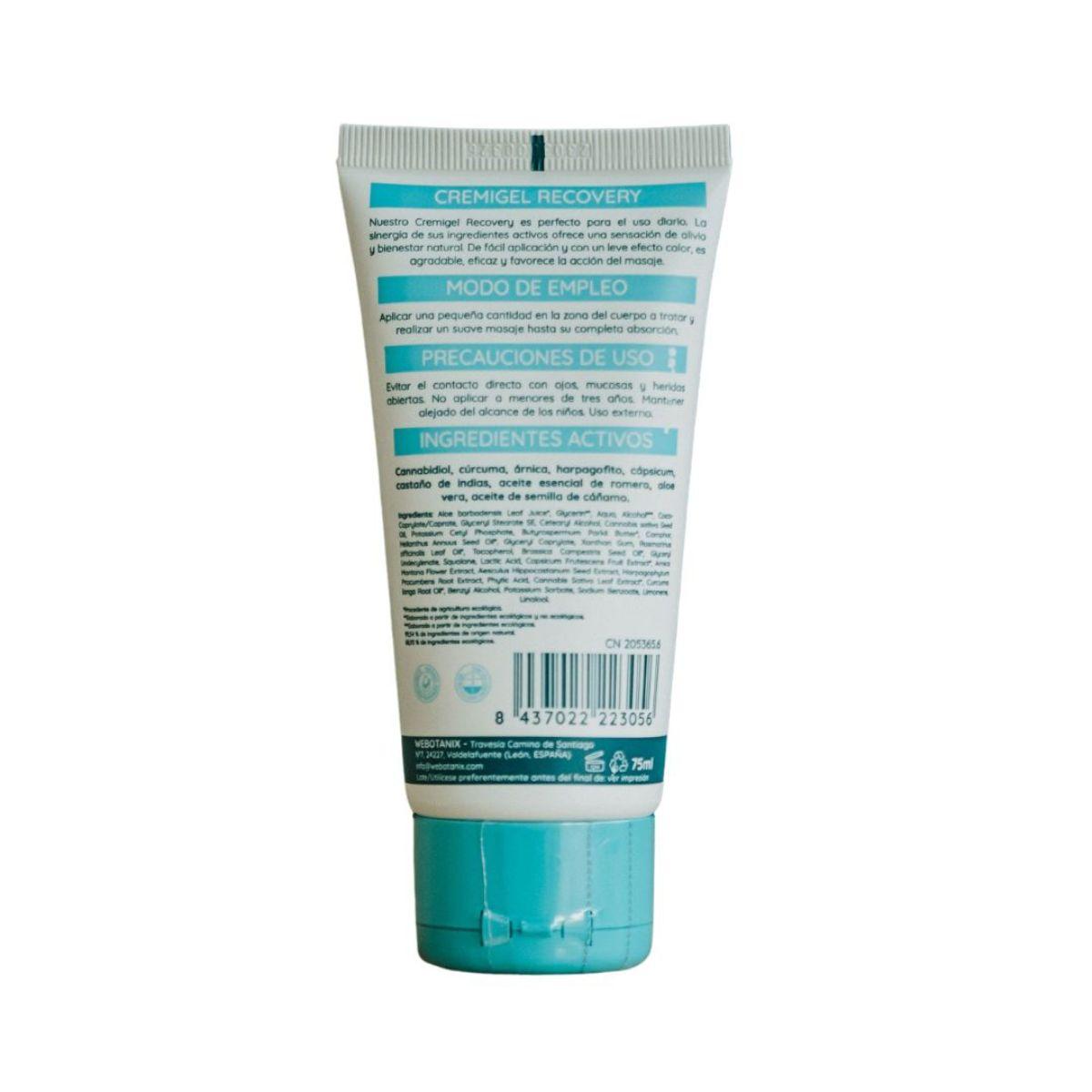 WeBotanix Cremigel Oseo Recovery cbd BIO 75ml