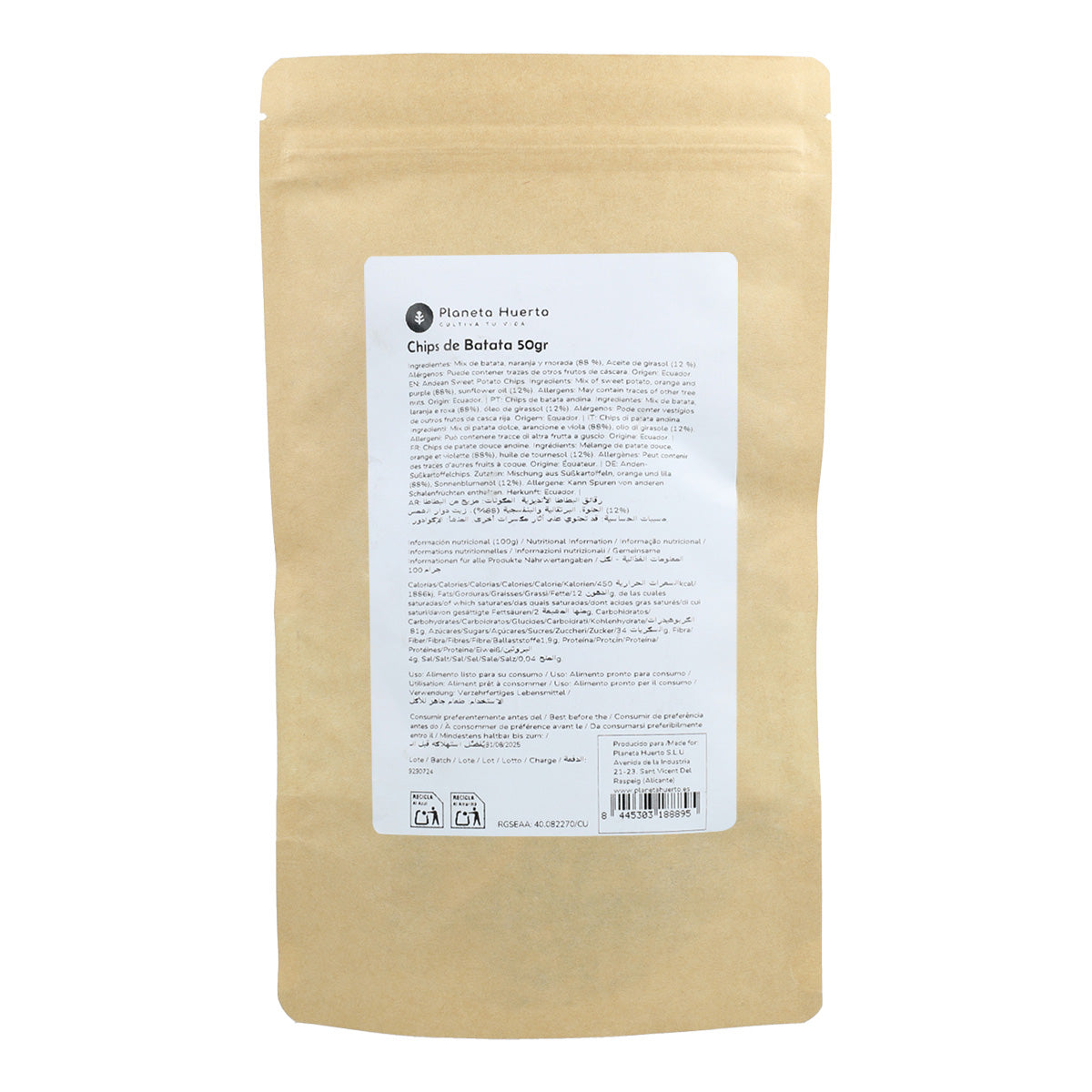 Planeta Huerto Batata Doce Chips 50 g