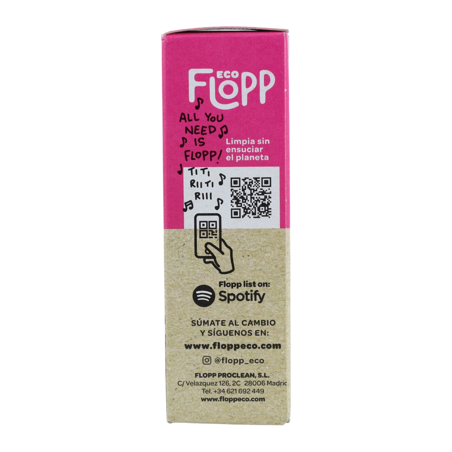 Flopp Refill produto de limpeza de casa de banho solúvel em água 2 cápsulas