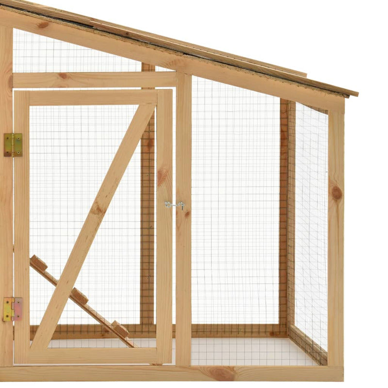 Vidaxl Gallinero Madera Maciza De Pino 178x67x92 Cm_5