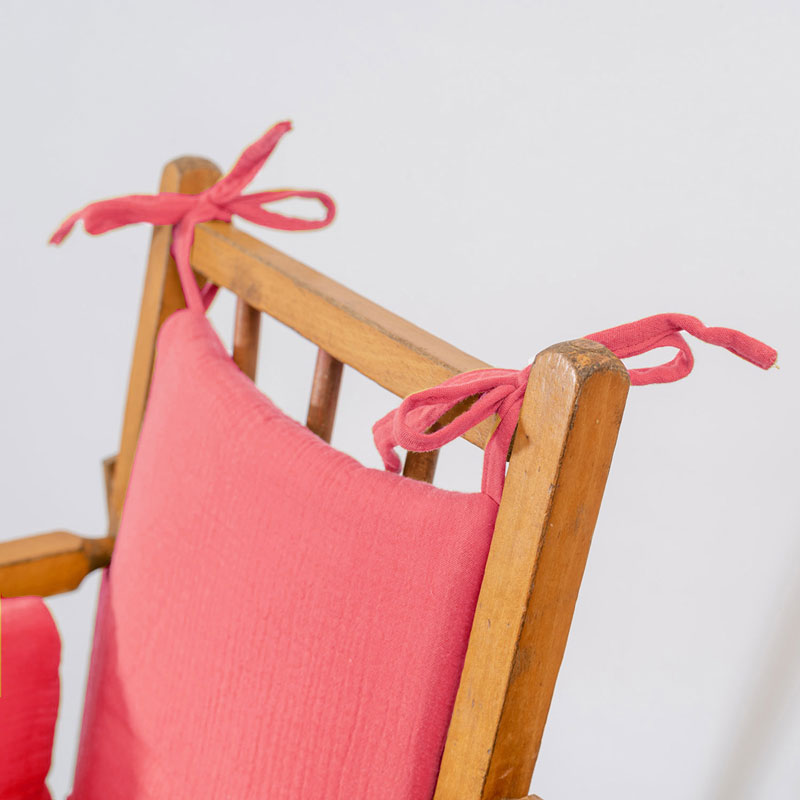 Cojín Para Trona De Algodón Orgánico Fresa_4