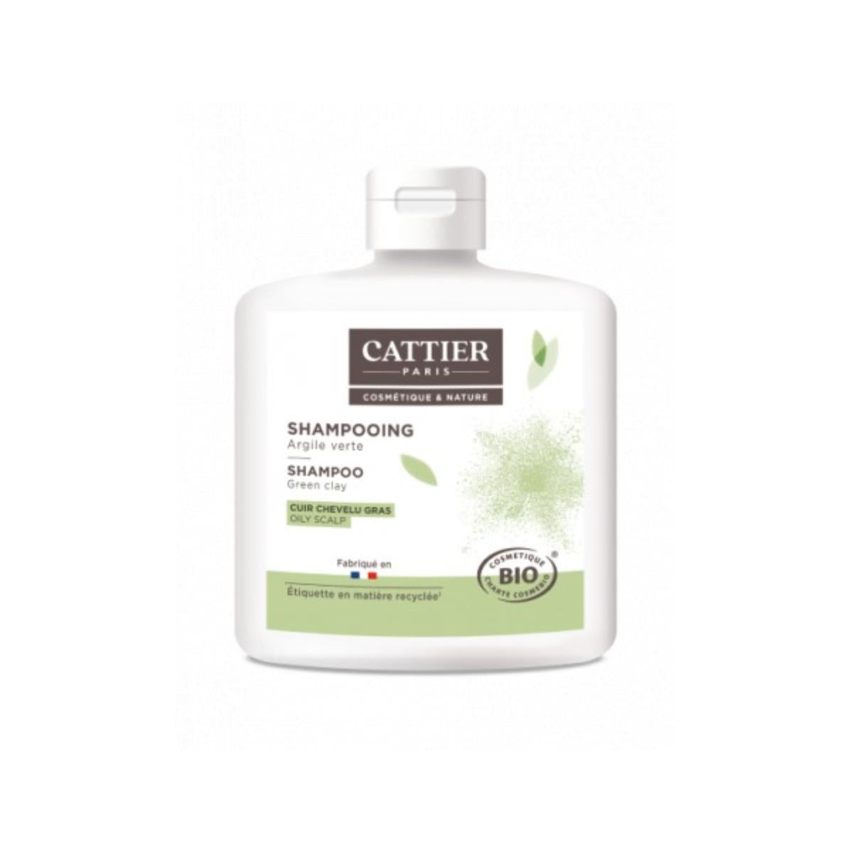Cattier Argila Verde Champô para Cabelos Oleosos 250 ml