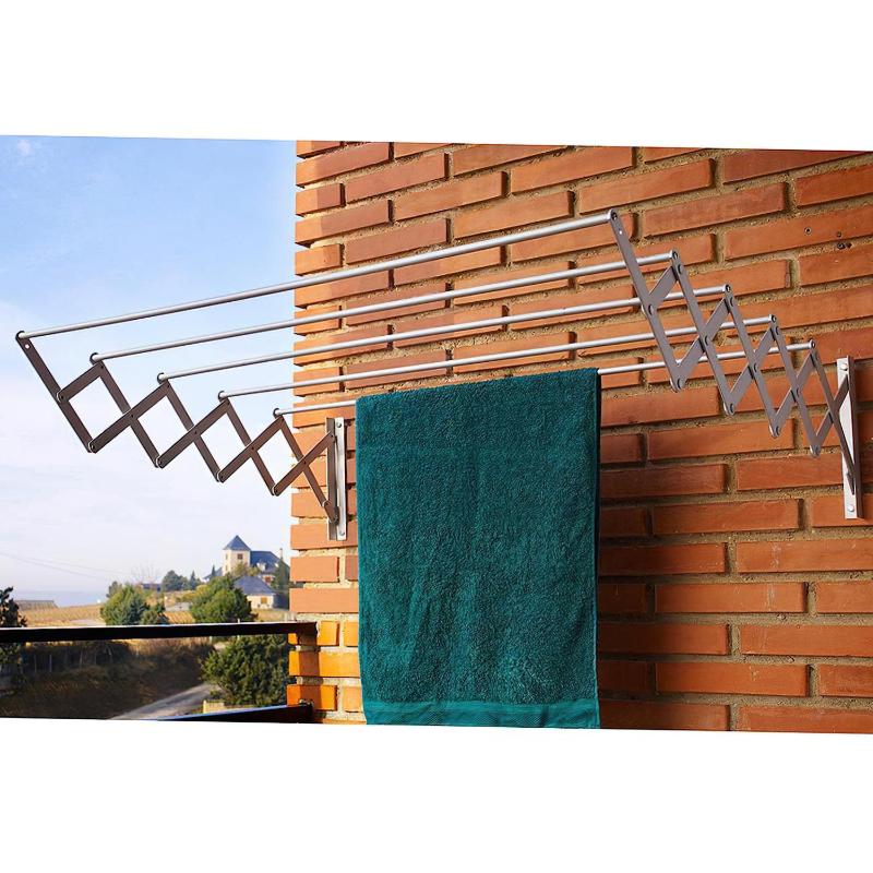 Tendedero Extensible Pared Aluminio 1,00 Metros_1