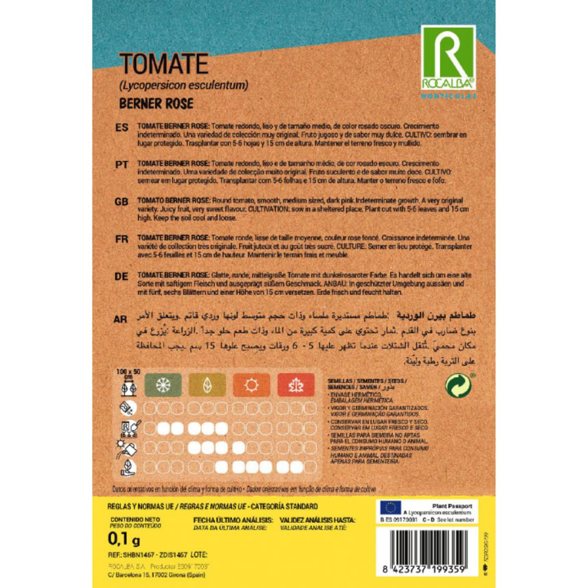 Sementes de tomate Bern Rose