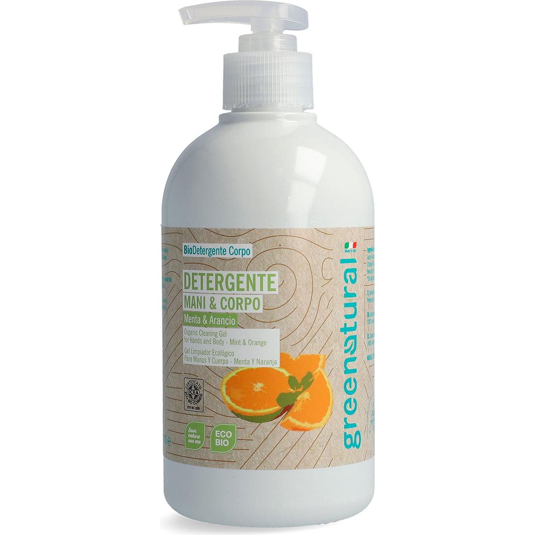 Sabonete Líquido para Mãos e Corpo Greenatural Menta e Laranja 500 ml