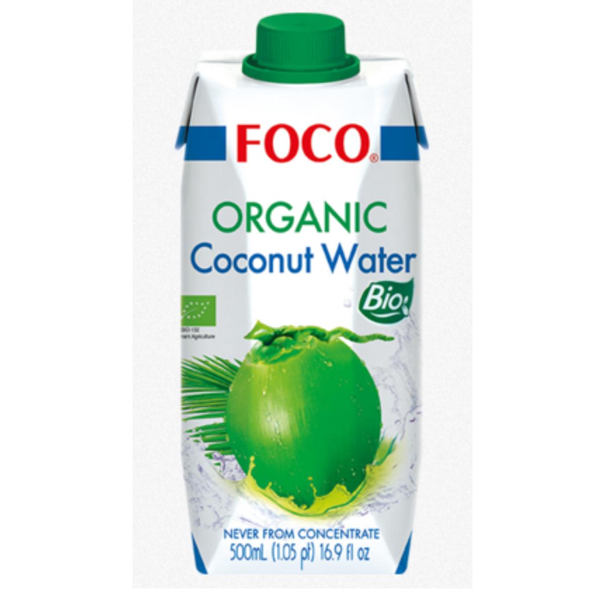 Água de coco pura, 100% Natural Foco 500ml