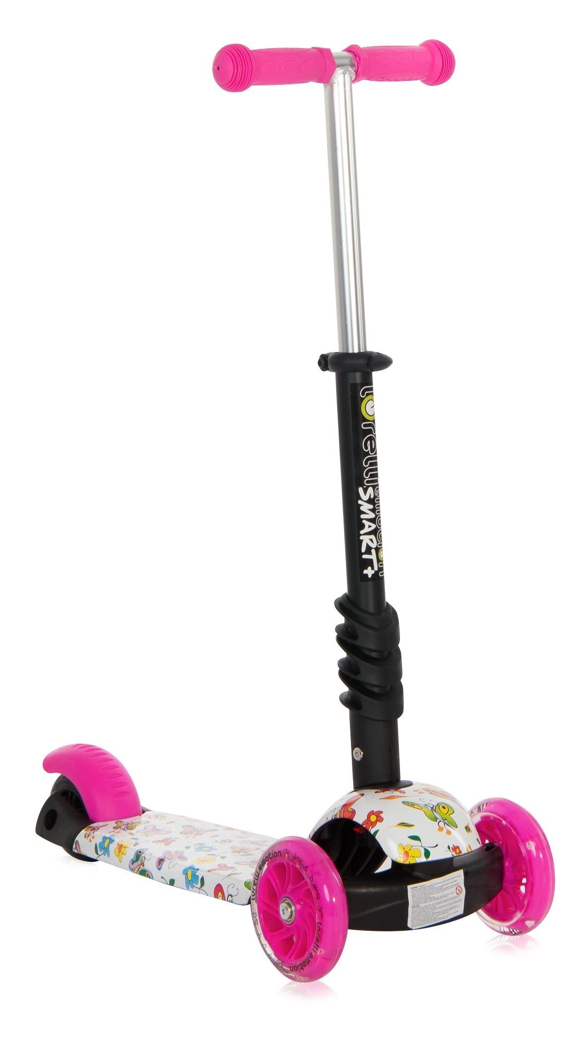 Patinete Infantil Con Asiento Y Respaldo Smart Plus Pink Butterfly_4