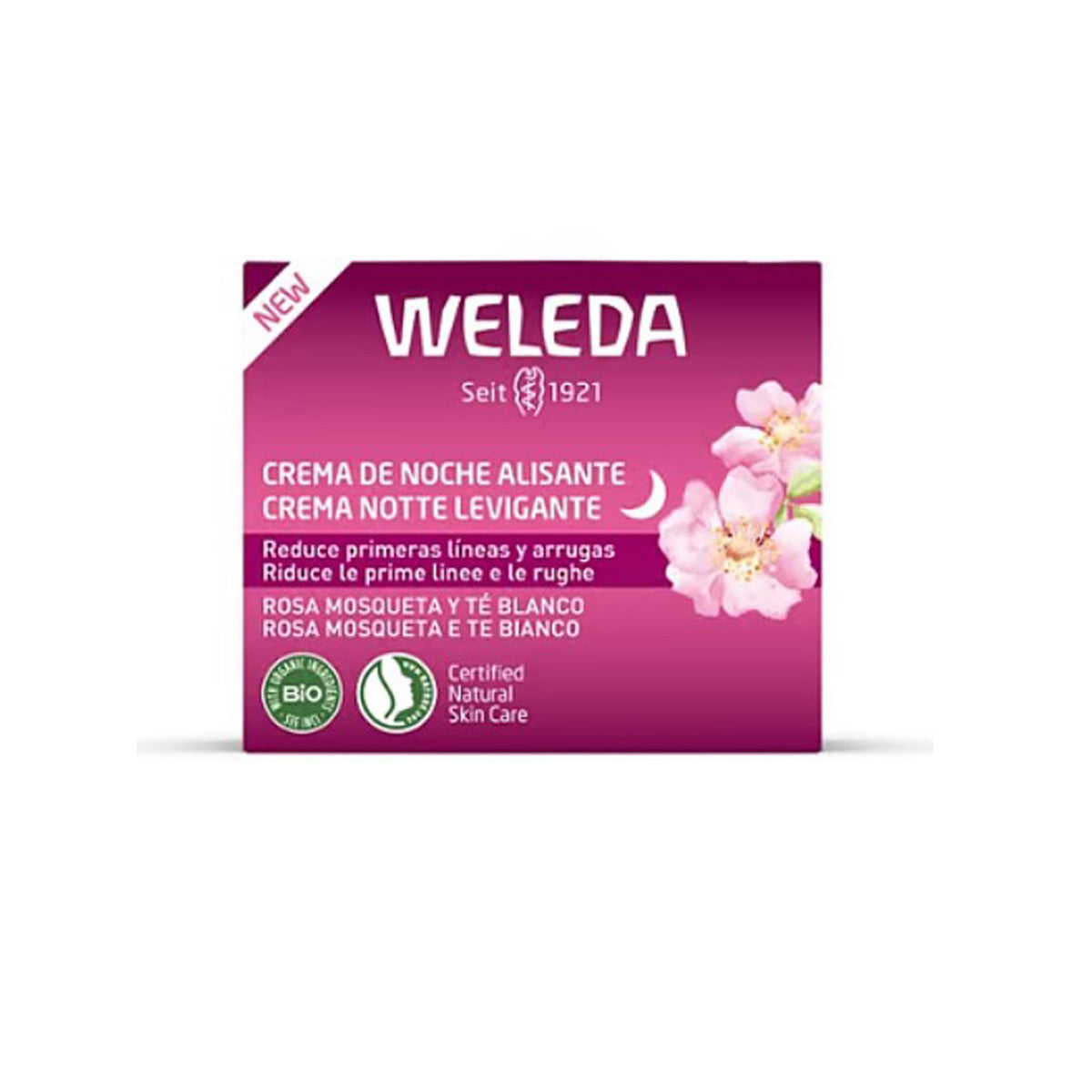 Creme de Noite Suavizante de Rosa Mosqueta e Chá Branco, Weleda, 40ml