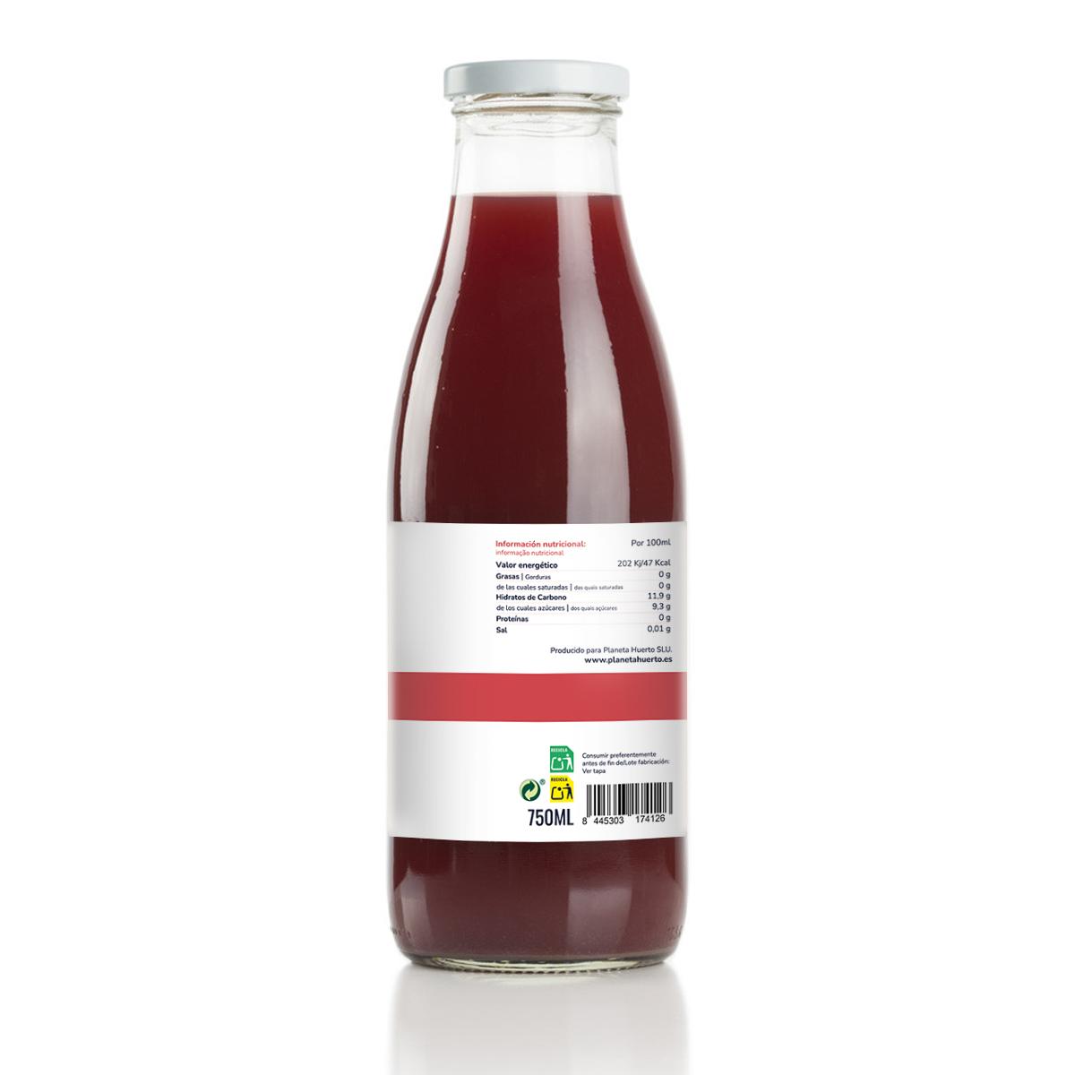 Sumo de Romã 100% fruta espremida Eco Planeta Huerto 750ml