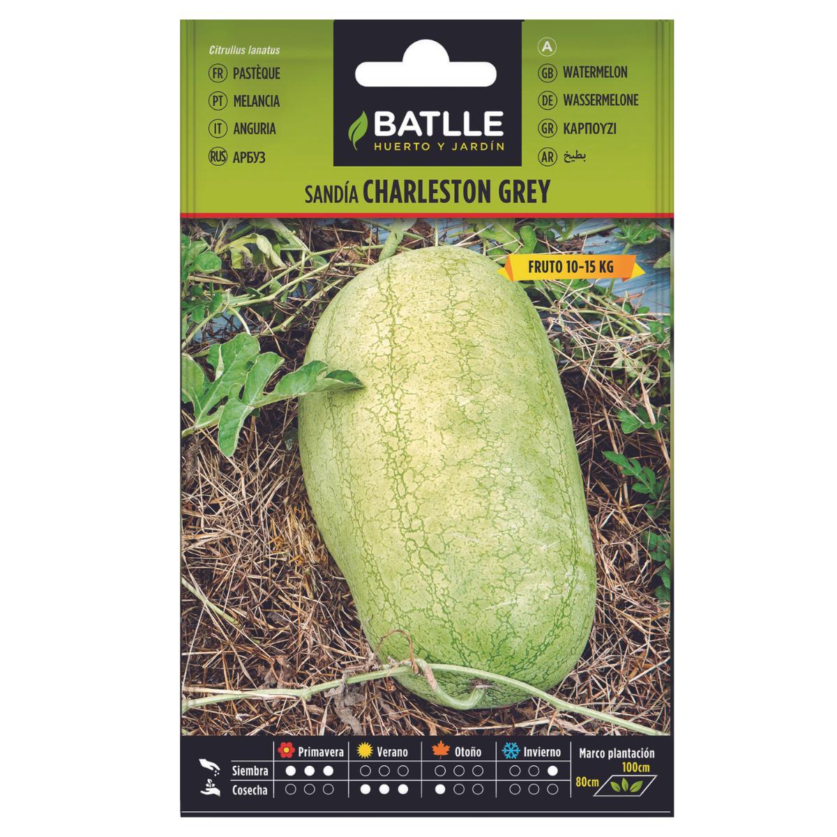 Sementes de melancia Charleston Grey Batlle
