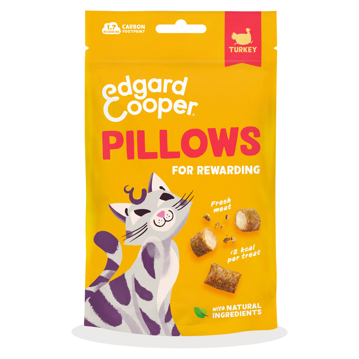 Edgard Cooper Turkey Bites Petiscos Naturais para Gatos 60g