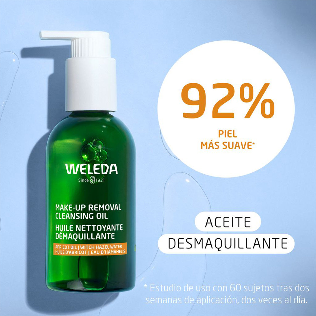 Óleo de Limpeza Desmaquilhante, Weleda, 150 ml.