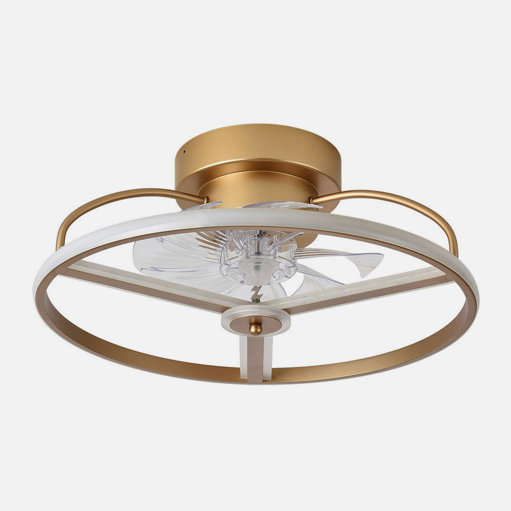 Ventilador 60w Dc Bora Dorado 8 Aspas Transp. 18x50x50cm 6vel. 3 Colores C/remoto, Mem., Timer, Reg. Intensidad 5100lm_2