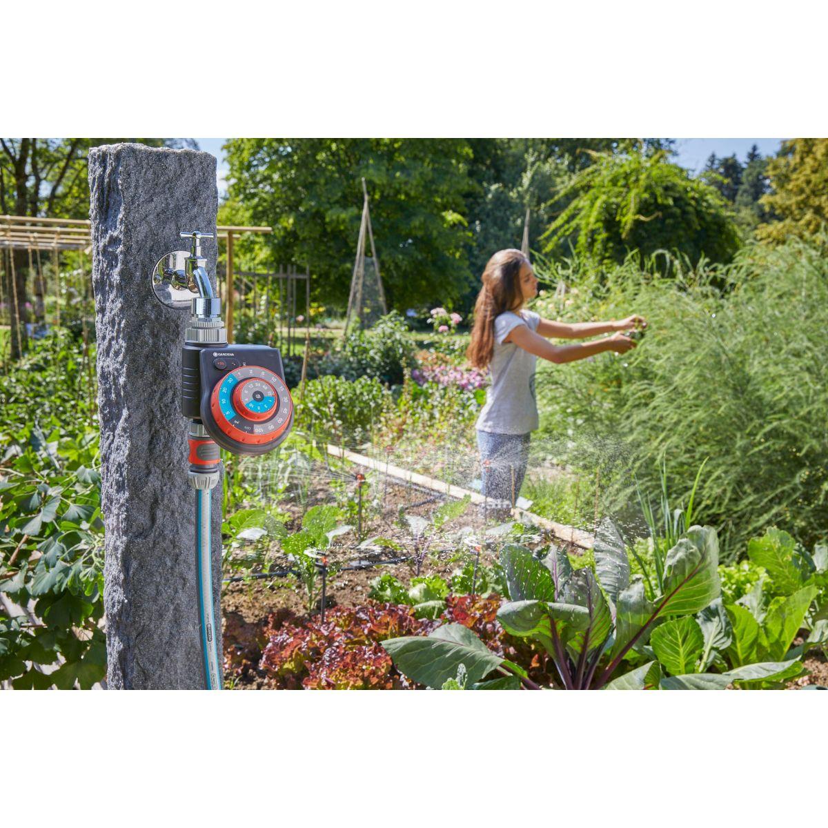 Programador de rega Gardena Easy Plus com 60 programas