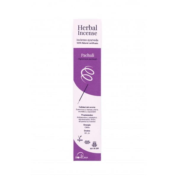 Incenso orgânico Bioaroma de Patchouli, 12 varetas