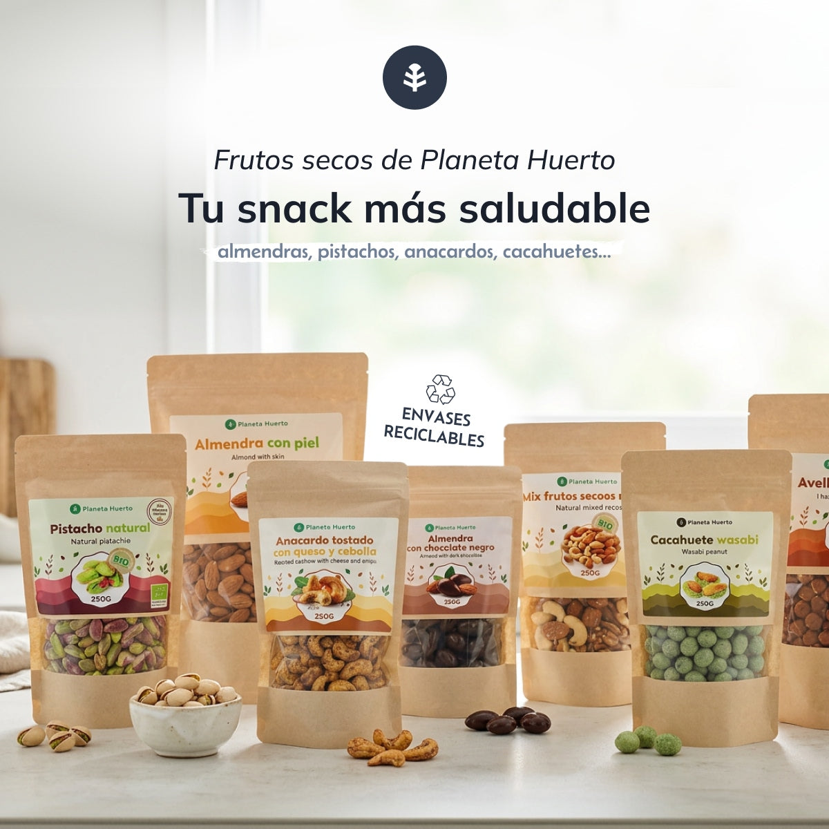Pistácios torrados e salgados com casca, ECO Planeta Huerto, 250 g